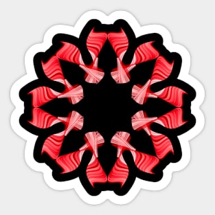 Red mandala Sticker